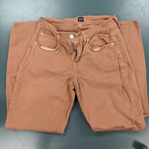 Gap burnt orange denim jeans